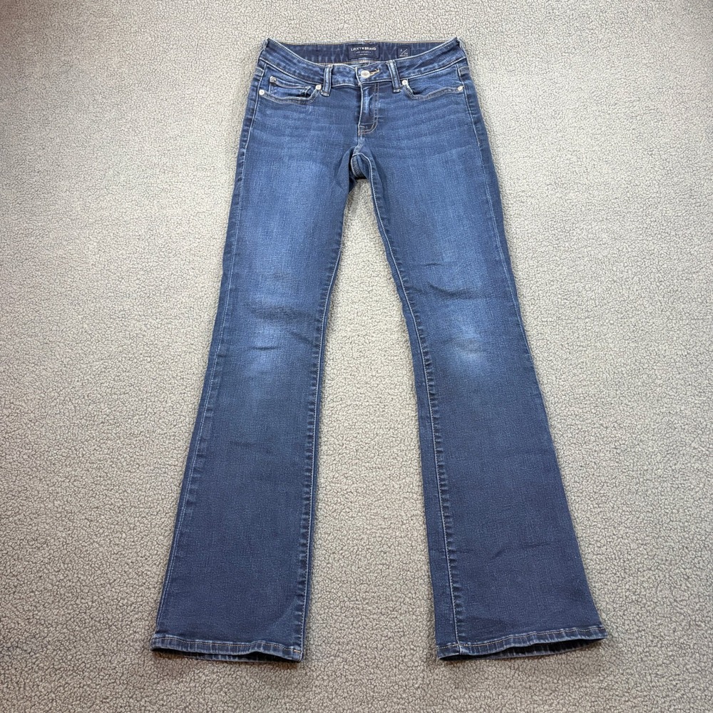 Lucky Brand Jeans Womens 2/26 Blue Lolita Low Rise Bootcut Stretch Denim Denim